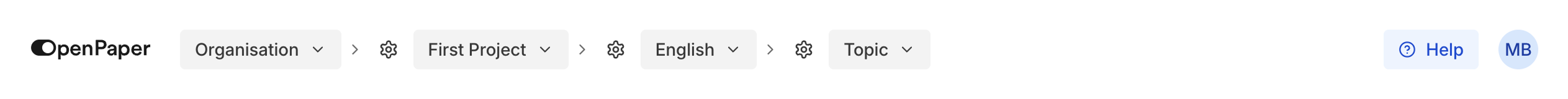 Navigation structure overview